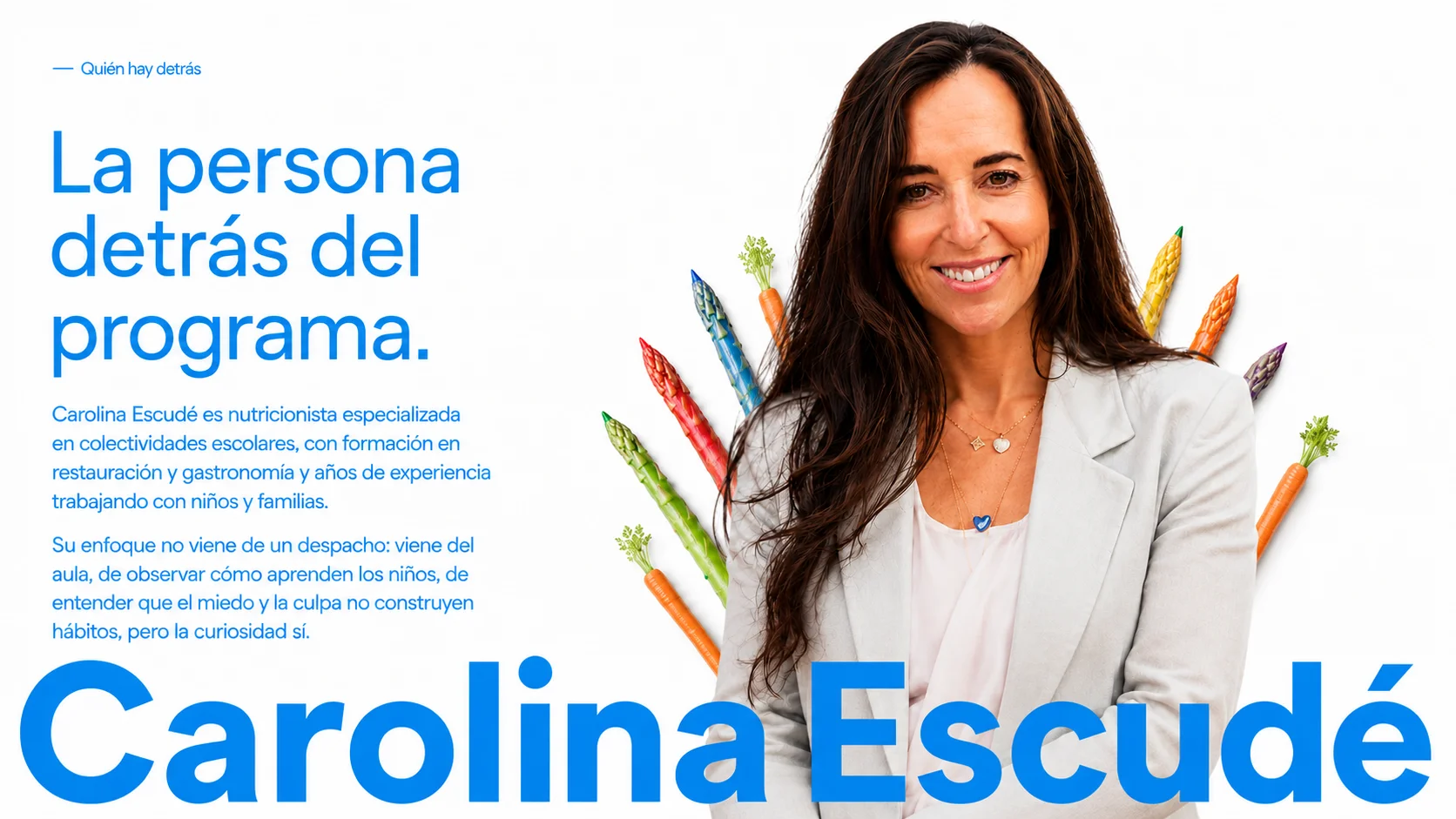 Carolina Escudé — La persona detrás del programa